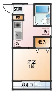 旭ハイツ【B2号室】の間取り