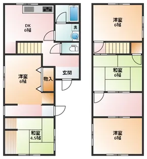 三重県四日市市広永町【一戸建】の間取り
