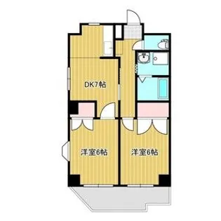 ロイヤルマンションHAMADA【2階】の間取り