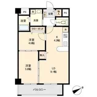 will Do 四日市鵜の森【6階】の間取り