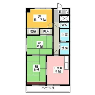 タウンライフ堀川【5階】の間取り