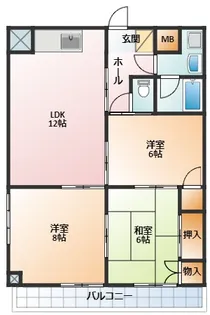 リベラール日永【501号室】の間取り