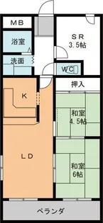 メゾン太平洋【8階】の間取り