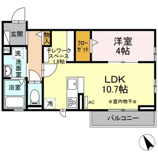 フォルトゥーナ ヒロ【2階】の間取り