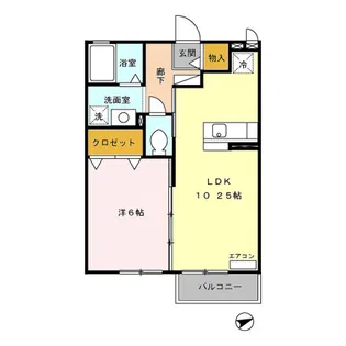レセンテ石塚 A【2階】の間取り