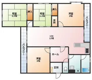 VIP-IN太平洋【101号室】の間取り