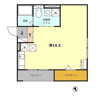 レセンテ石塚 B【1階】の間取り