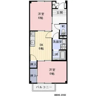 Swing12【105号室】の間取り