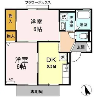グレースハイム【1階】の間取り
