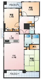ナビハイツ四日市中部【801号室】の間取り