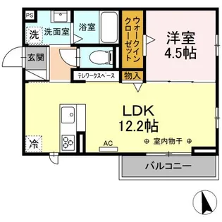 ウィステリアムーン【2階】の間取り