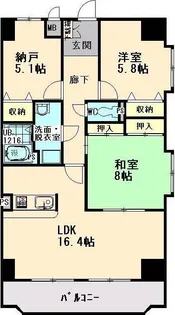 グローバルマンションときわ【6号室】の間取り