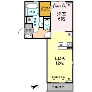 ルミエールYamato【3階】の間取り
