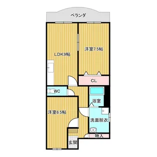 ラポール本郷【2A号室】の間取り