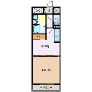Amenity大井手【3階】の間取り