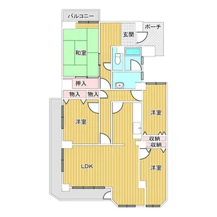 ロイヤル東海川原町【8階】の間取り