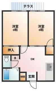 レジデンス鼓ヶ浦【1階】の間取り