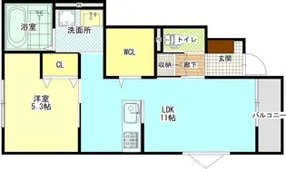 スマイシアAPARTMENT茂福町【1階】の間取り