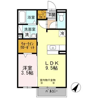 TETRE ROUGE【2階】の間取り