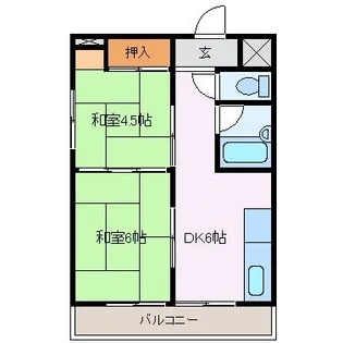 ときわビル【6階】の間取り