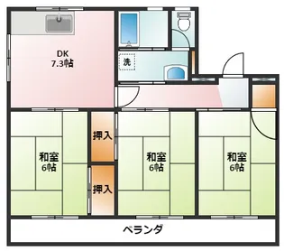 フレックス泊【3階】の間取り