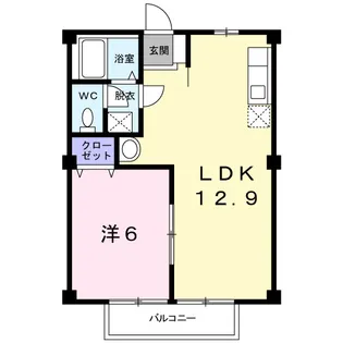 ファミール小杉Ⅱ【2階】の間取り