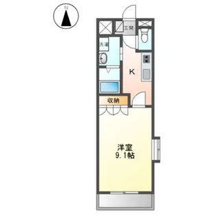 ル・アーヴル【1階】の間取り