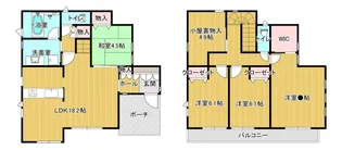 三重県四日市市富田栄町【一戸建】の間取り