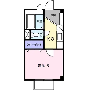 シャルマンフラット【1階】の間取り