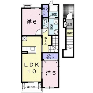 フィニート21A棟【2階】の間取り