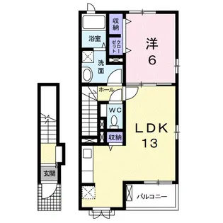 ファイン・ゼファー【2階】の間取り