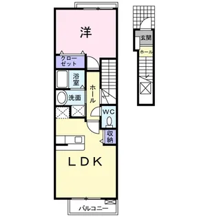 1LDKの間取り画像