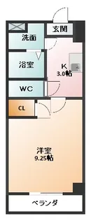 S-FORT四日市西新地【8階】の間取り