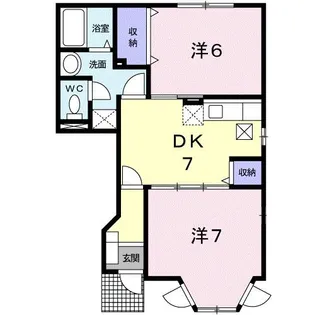 ノーブル・ハイムⅠ【1階】の間取り