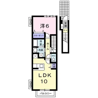 ヴィンセロ・MⅠ【2階】の間取り