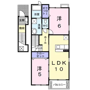 ストークパークⅡ【2階】の間取り