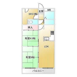 メゾン太平洋【8階】の間取り
