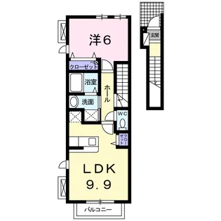 シェーンフリューリングⅠ【2階】の間取り
