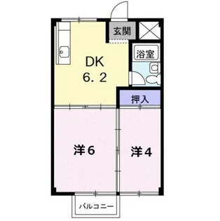 サニーコート日永【2階】の間取り