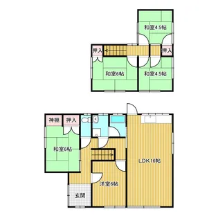 三重県四日市市釆女町【一戸建】の間取り