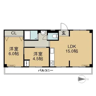 メゾン三幸【7階】の間取り