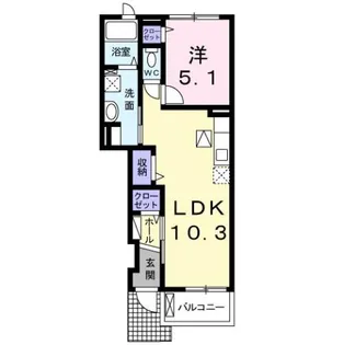 グアレンテ・ソウ【1階】の間取り