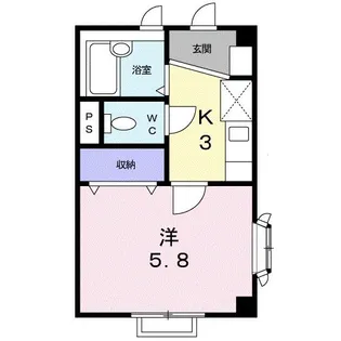 シャルマンフラット【1階】の間取り