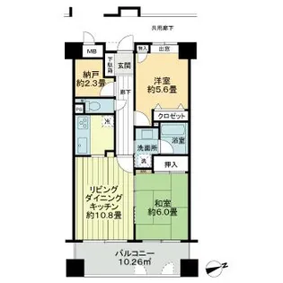 ステイツ四日市【6階】の間取り