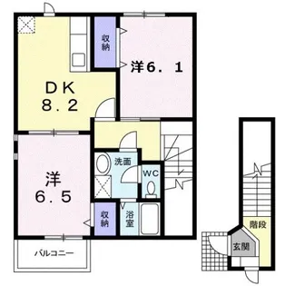 プチメゾン【2階】の間取り