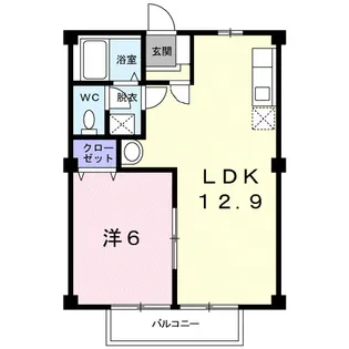 ファミール小杉Ⅱ【1階】の間取り