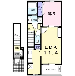 ナリッシュメゾンC【2階】の間取り