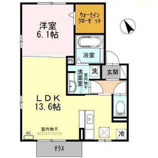 ホワイトハウス【1階】の間取り