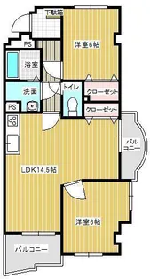 ダブルイーグルA棟【3階】の間取り
