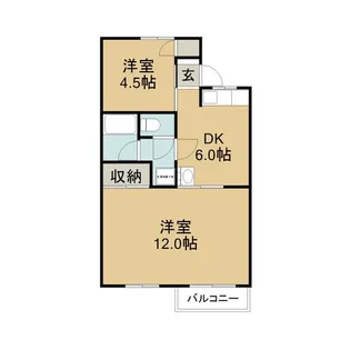 ノーブル三ツ谷【2階】の間取り